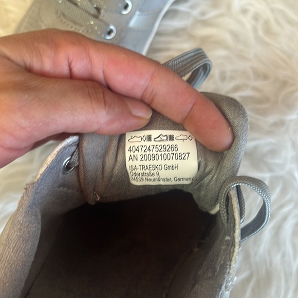 Walkx Women’s Gray/Silver Glitter Lace up Sneakers Size EU 37 - Picture 10 of 13